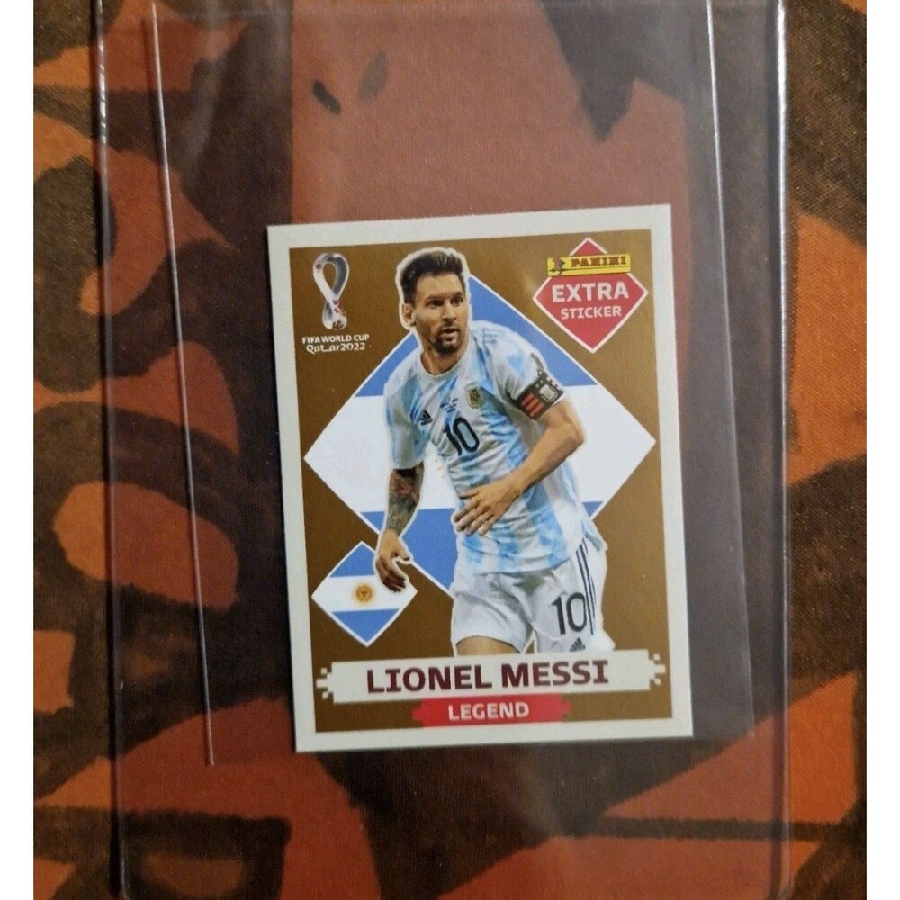 LIONEL MESSI Panini FIFA WORLD CUP QATAR 2022 EXTRA STICKER BRONZE #LEGEND